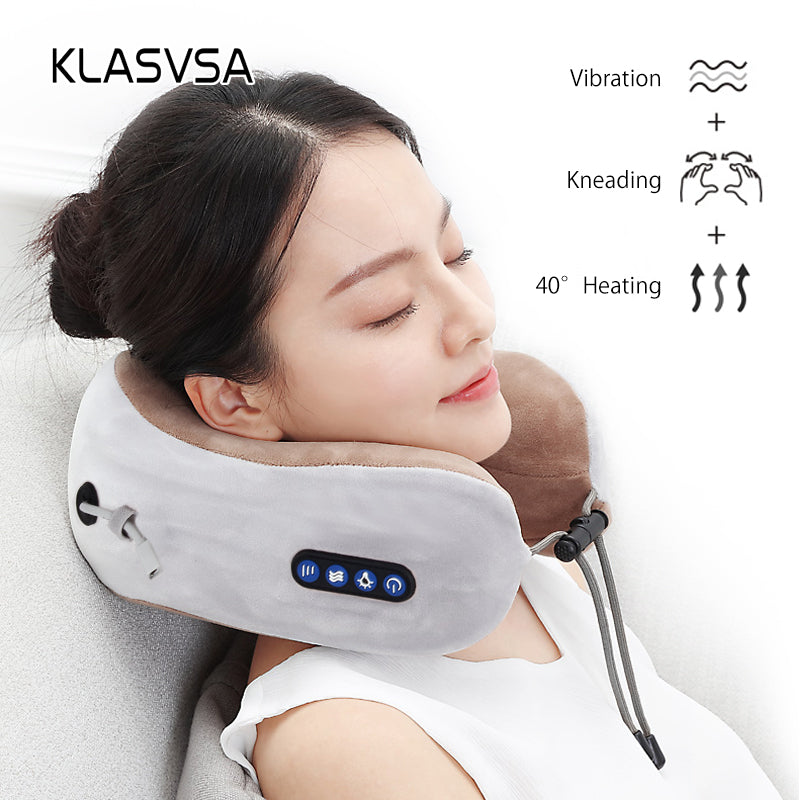 U-Shaped Massage Pillow – Neck, Shoulder & Back Pain Relief Cushion