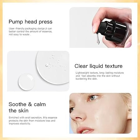 Snail Mucin 96% Power Repairing Essence – Hydrating & Skin Repair Serum (100ml)