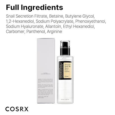 Snail Mucin 96% Power Repairing Essence – Hydrating & Skin Repair Serum (100ml)