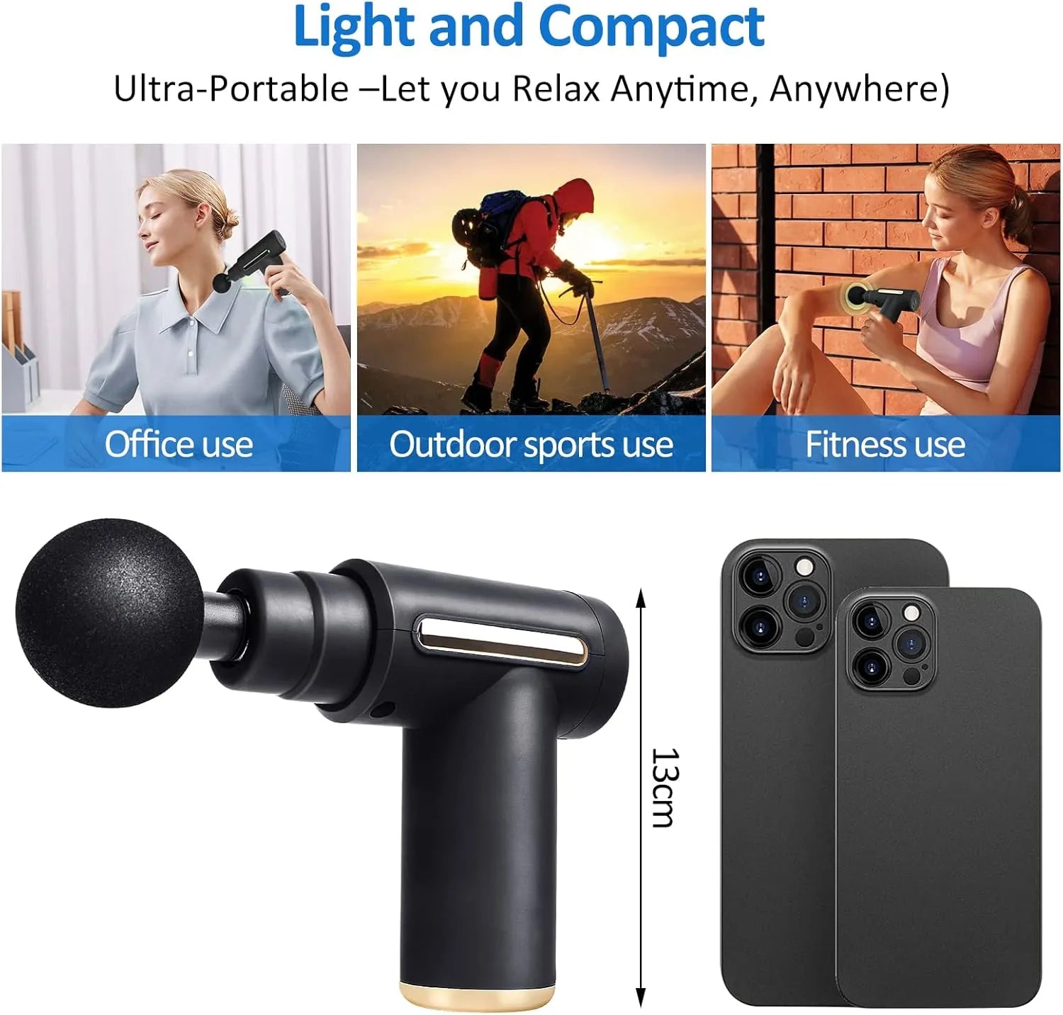 Mini Massage Gun – Portable Deep Tissue Muscle Massager | Pain Relief & Recovery UAE