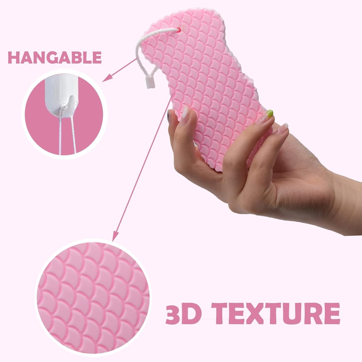 Exfoliating Bath Sponge – Deep Cleansing & Gentle Skin Scrubber