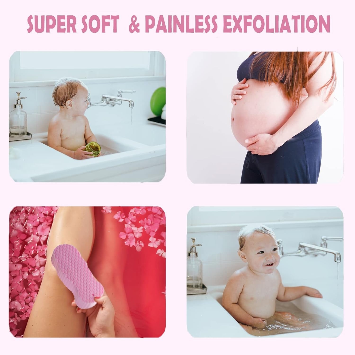 Exfoliating Bath Sponge – Deep Cleansing & Gentle Skin Scrubber