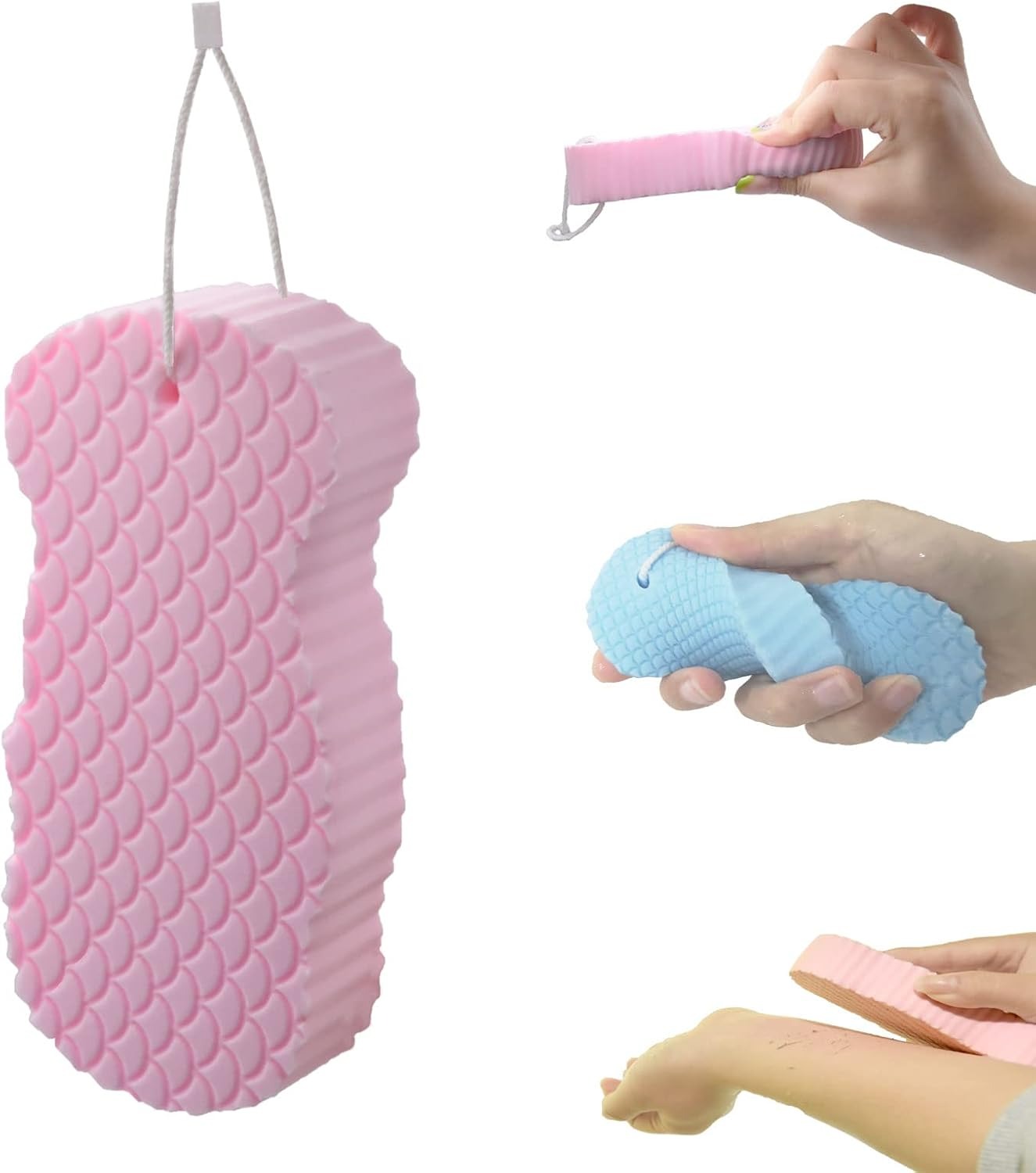 Exfoliating Bath Sponge – Deep Cleansing & Gentle Skin Scrubber