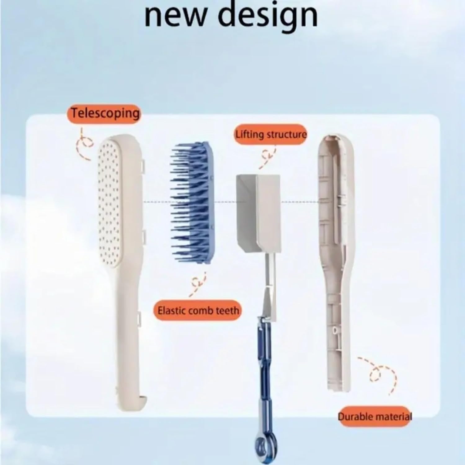 Self-Cleaning Hair Brush – Detangling, Easy Clean & Scalp-Friendly Design