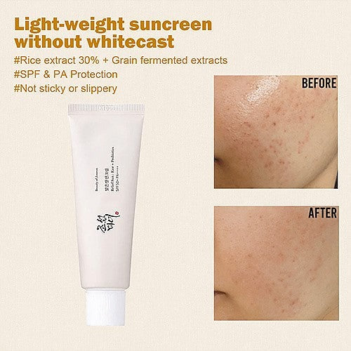 Beauty of Joseon Relief Sun Rice + Probiotics – Soothing Sun Care & Skin Protection