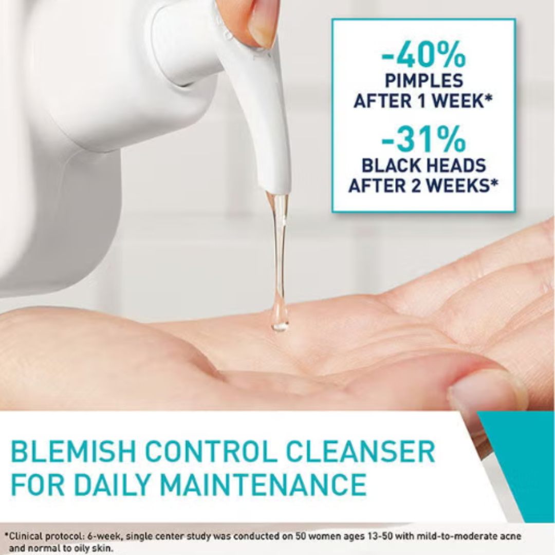 CeraVe Blemish Control Cleanser – Salicylic Acid Acne Treatment Face Wash