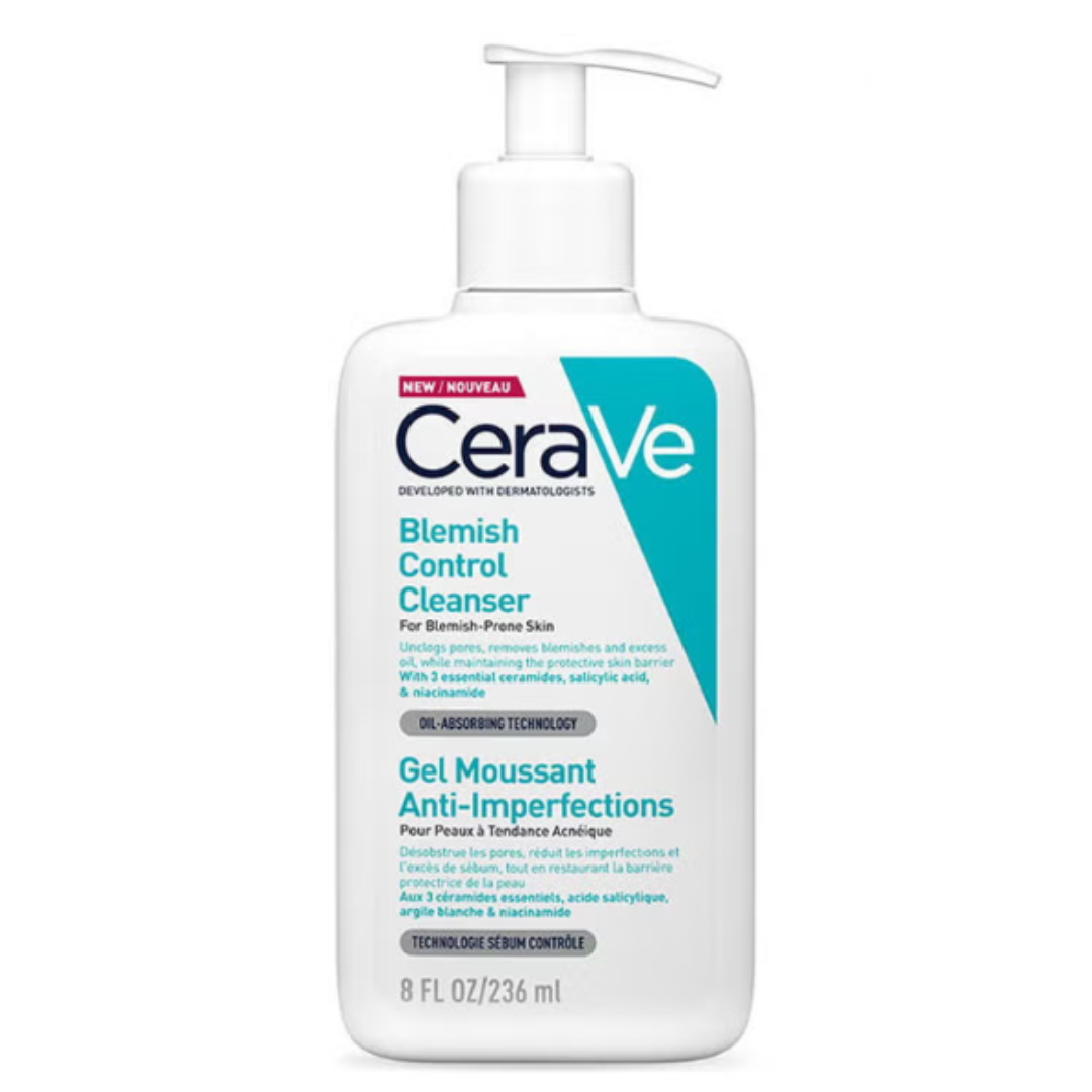 CeraVe Blemish Control Cleanser – Salicylic Acid Acne Treatment Face Wash