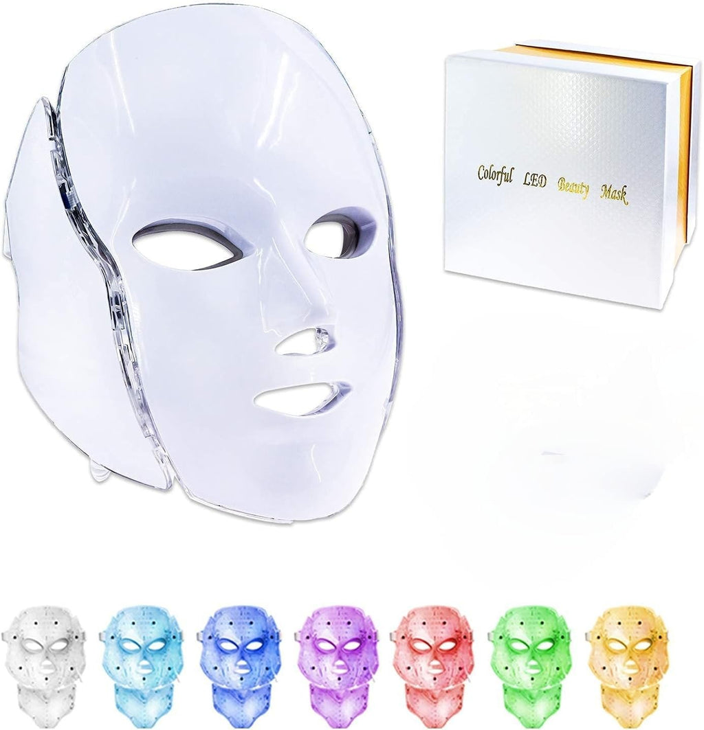 LED Facial Mask – 7 Color Light Therapy Skin Rejuvenation & Acne Treatment | Beauty Device UAE